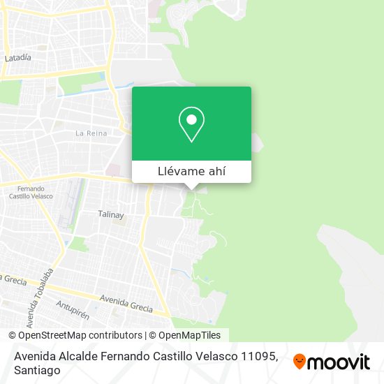 Mapa de Avenida Alcalde Fernando Castillo Velasco 11095