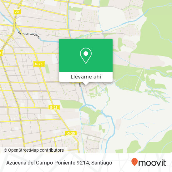 Mapa de Azucena del Campo Poniente 9214