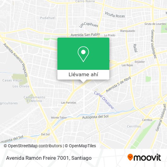 Mapa de Avenida Ramón Freire 7001