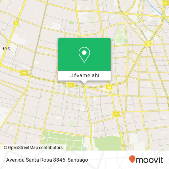 Mapa de Avenida Santa Rosa 8846