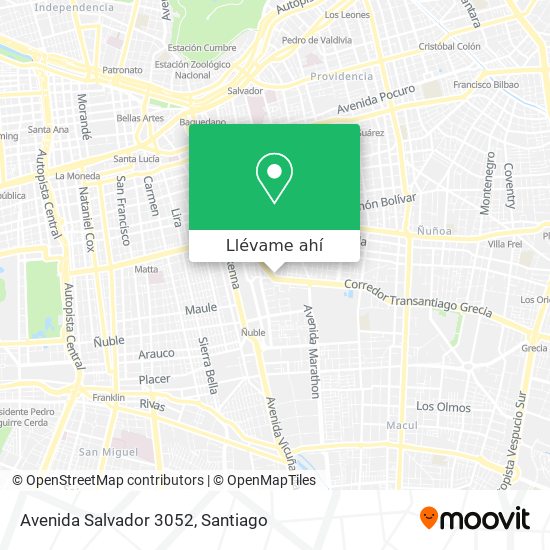 Mapa de Avenida Salvador 3052