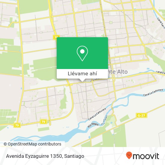 Mapa de Avenida Eyzaguirre 1350