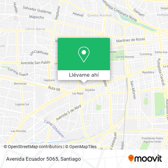 Mapa de Avenida Ecuador 5065