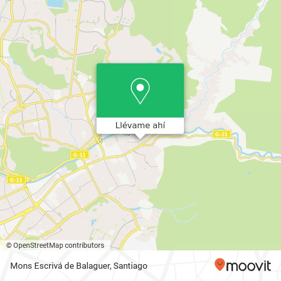 Mapa de Mons Escrivá de Balaguer