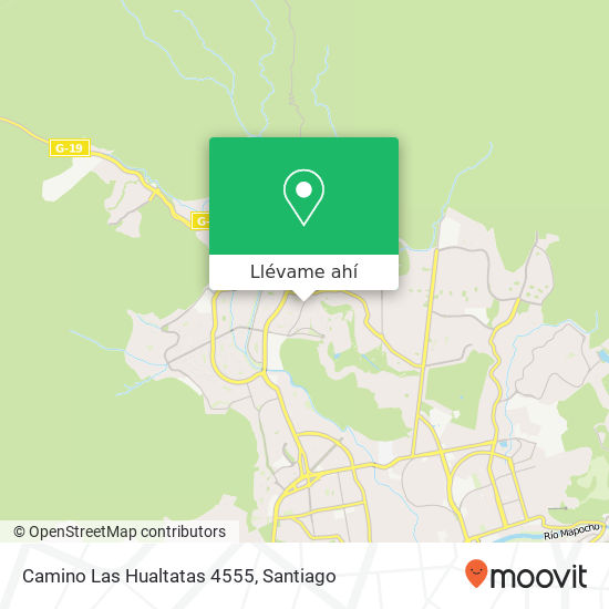 Mapa de Camino Las Hualtatas 4555