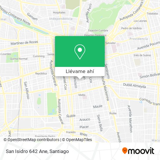 Mapa de San Isidro 642 Ane