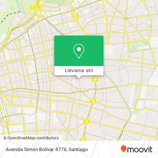 Mapa de Avenida Simón Bolívar 4776