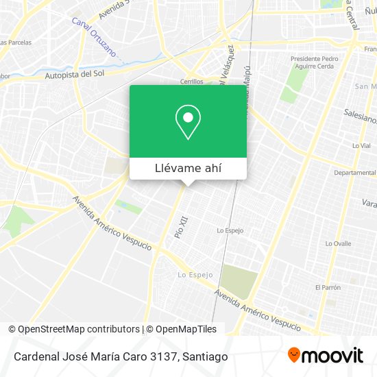 Mapa de Cardenal José María Caro 3137