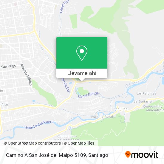 Mapa de Camino A San José del Maipo 5109