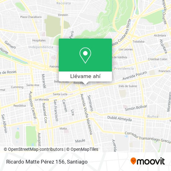 Mapa de Ricardo Matte Pérez 156