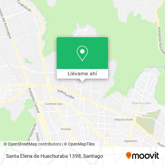 Mapa de Santa Elena de Huechuraba 1398