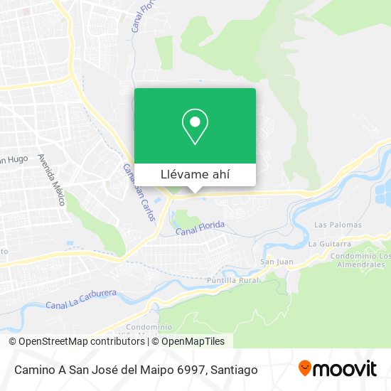 Mapa de Camino A San José del Maipo 6997