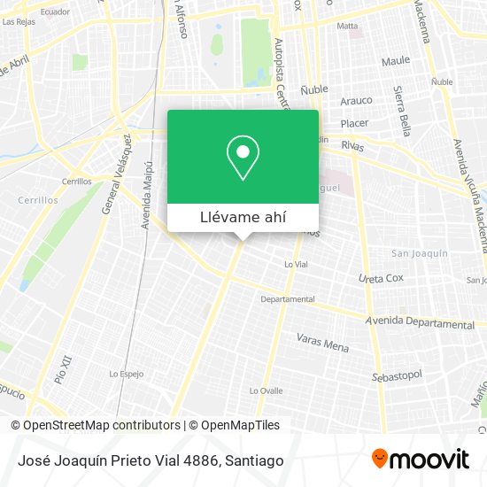 Mapa de José Joaquín Prieto Vial 4886