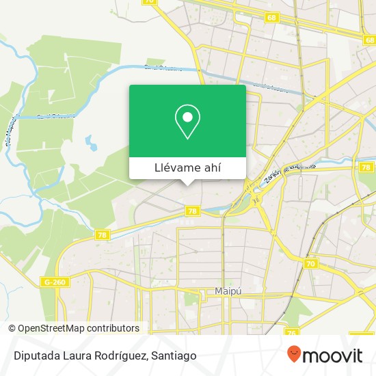 Mapa de Diputada Laura Rodríguez