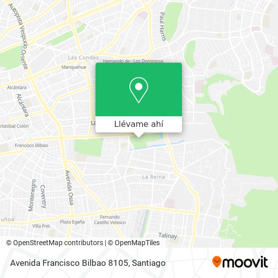 Mapa de Avenida Francisco Bilbao 8105