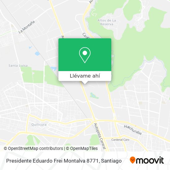 Mapa de Presidente Eduardo Frei Montalva 8771