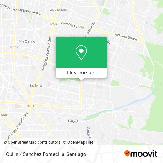Mapa de Quilin / Sanchez Fontecilla