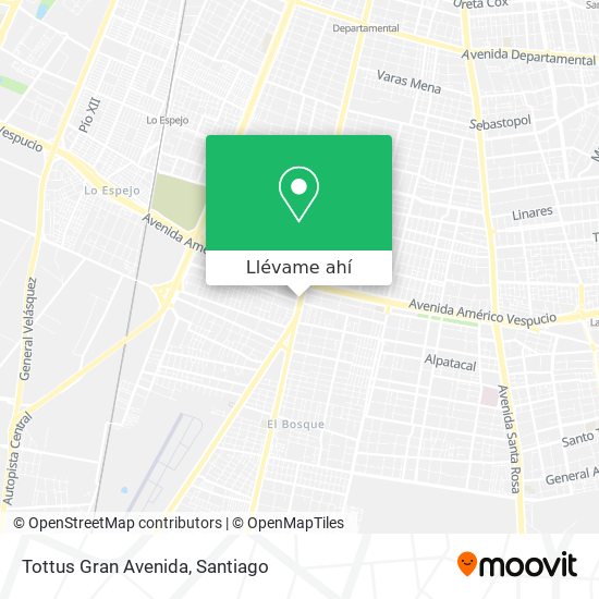 Mapa de Tottus Gran Avenida