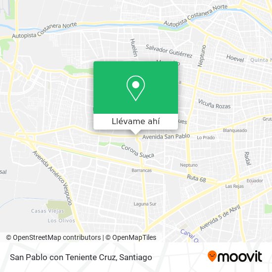 Mapa de San Pablo con Teniente Cruz