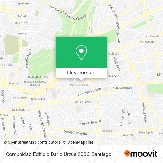 Mapa de Comunidad Edificio Dario Urzúa 2086