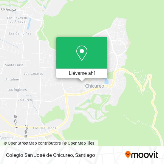 Mapa de Colegio San José de Chicureo