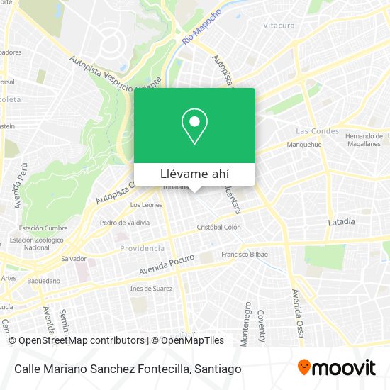 Mapa de Calle Mariano Sanchez Fontecilla