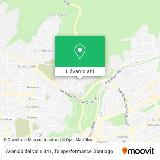 Mapa de Avenida del valle 841, Teleperformance