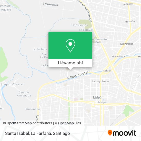 Mapa de Santa Isabel, La Farfana