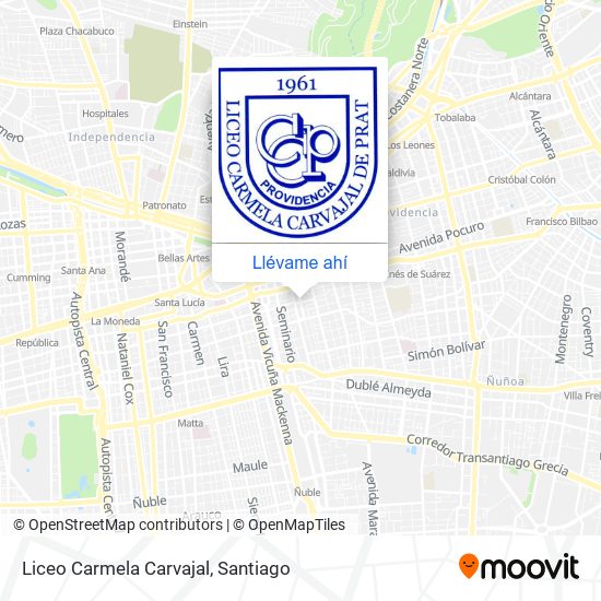 Mapa de Liceo Carmela Carvajal