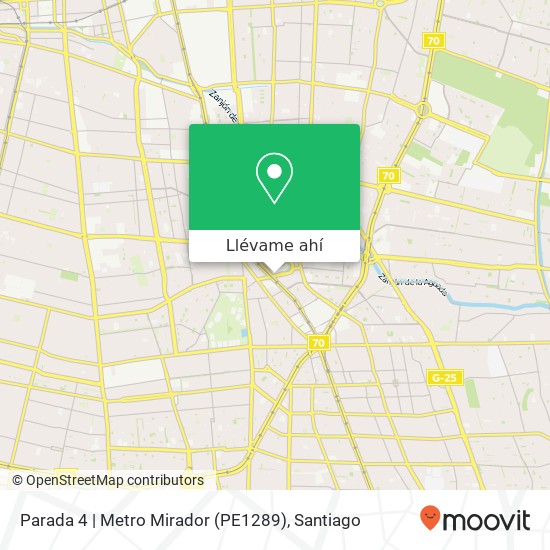 Mapa de Parada 4 | Metro Mirador (PE1289)