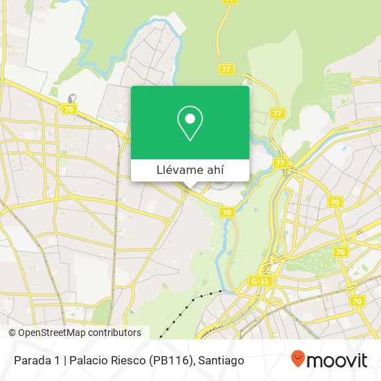 Mapa de Parada 1 | Palacio Riesco (PB116)