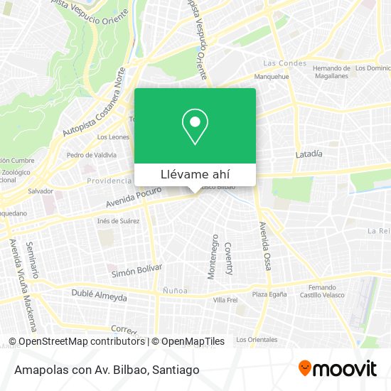 Mapa de Amapolas con Av. Bilbao