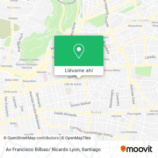 Mapa de Av Francisco Bilbao/ Ricardo Lyon