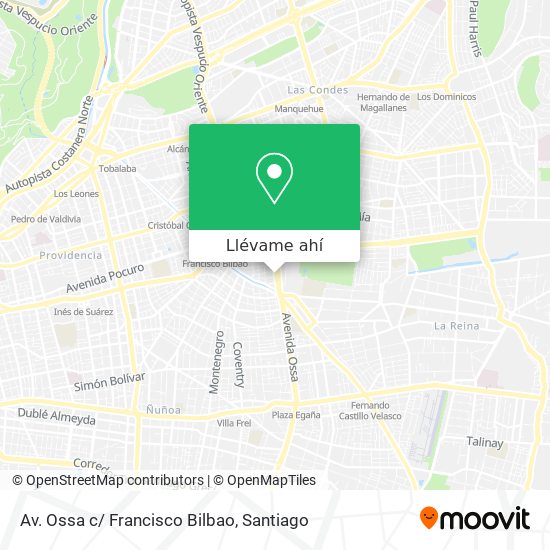 Mapa de Av. Ossa c/ Francisco Bilbao