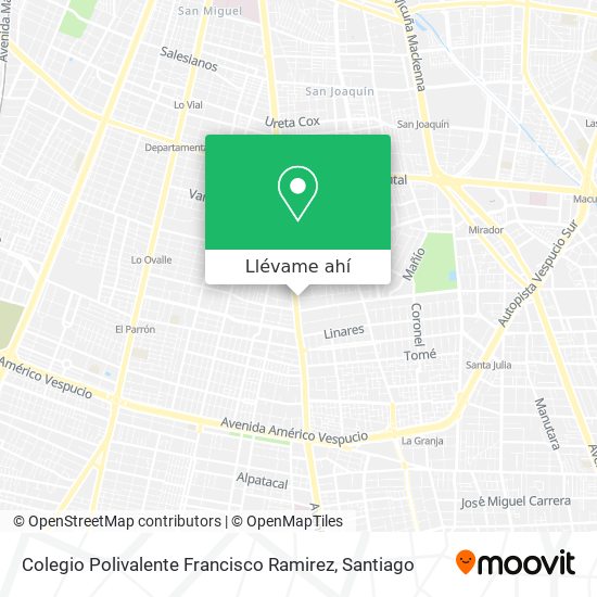 Mapa de Colegio Polivalente Francisco Ramirez