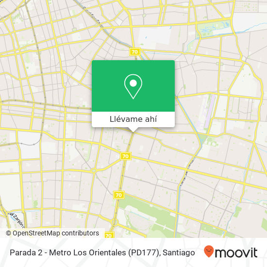 Mapa de Parada 2 - Metro Los Orientales (PD177)