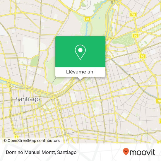 Mapa de Dominó Manuel Montt