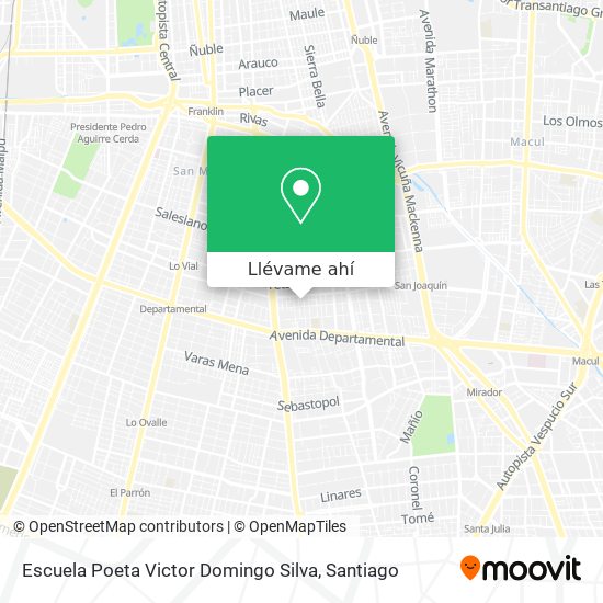 Mapa de Escuela Poeta Victor Domingo Silva
