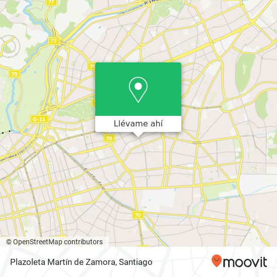 Mapa de Plazoleta Martín de Zamora