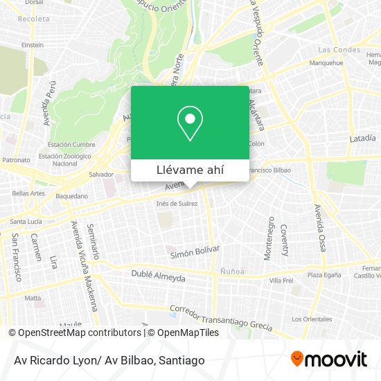 Mapa de Av Ricardo Lyon/ Av Bilbao