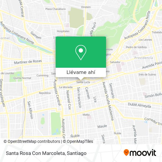 Mapa de Santa Rosa Con Marcoleta