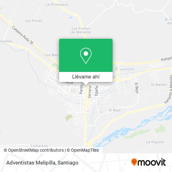 Mapa de Adventistas Melipilla