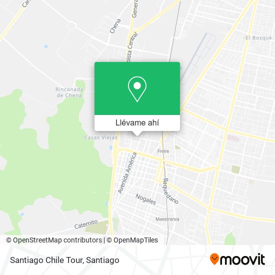 Mapa de Santiago Chile Tour