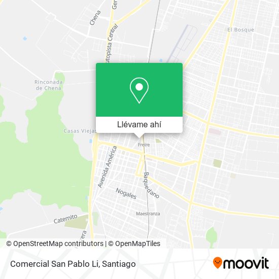 Mapa de Comercial San Pablo Li