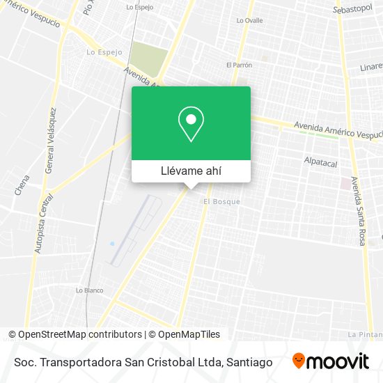 Mapa de Soc. Transportadora San Cristobal Ltda