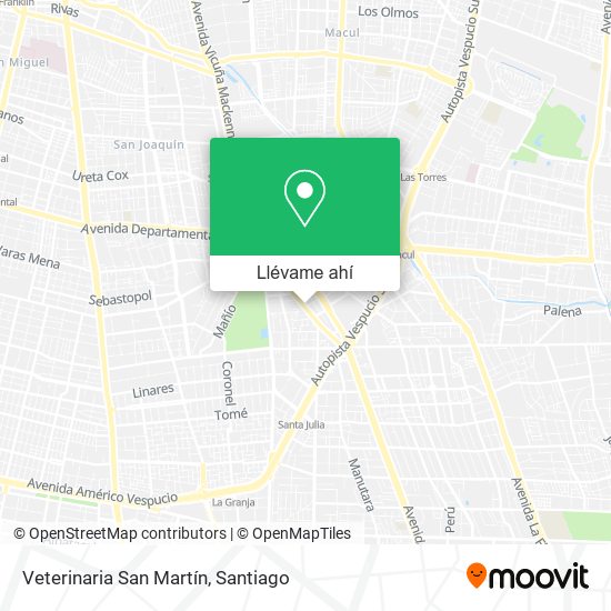 Mapa de Veterinaria San Martín