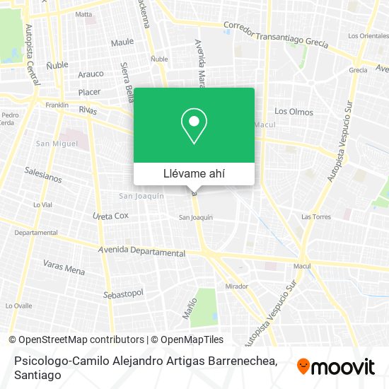 Mapa de Psicologo-Camilo Alejandro Artigas Barrenechea