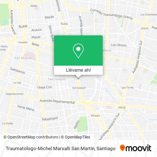 Mapa de Traumatologo-Michel Marsalli San Martín