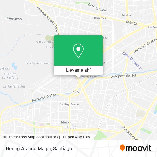 Mapa de Hering Arauco Maipu