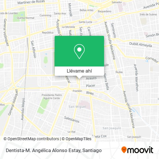 Mapa de Dentista-M. Angélica Alonso Estay